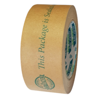 Paper Tape Eco Friendly Husky 109 - 50mm wide by 50m long. Printed with ECO message. image