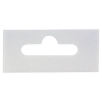 Hang Tab 25mm x 55mm Clear with euroslot Roll of 2000 image