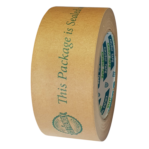 Paper Tape Eco Friendly Husky 109 - 50mm wide by 50m long. Printed with ECO message.