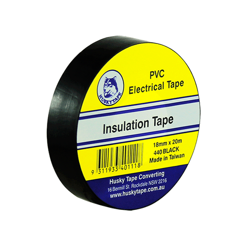 Electrical Insulation Tape PVC 20m [Colour:Black] [Width:18mm]