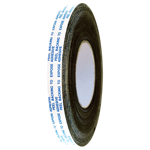 Magnetic Tape Adhesive Backed 0.8mm thick 15m [Colour:Black] [Width:12mm]